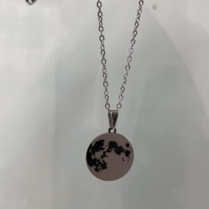 گردنبند استیل طرح ماه